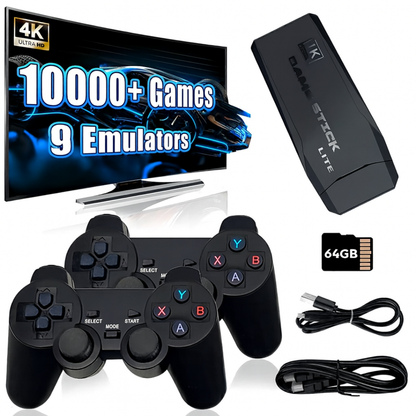 Consola Retro Original Game Stick + 10.000 Juegos Clásicos HDMI
