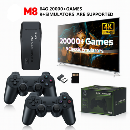 Consola Retro Original Game Stick + 10.000 Juegos Clásicos HDMI